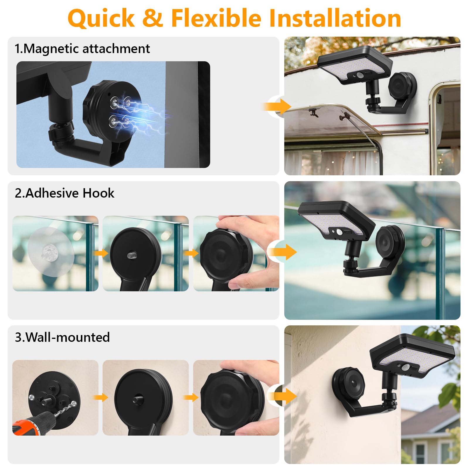 sunlight encounter led array detail demonstrates high output and wide illumination