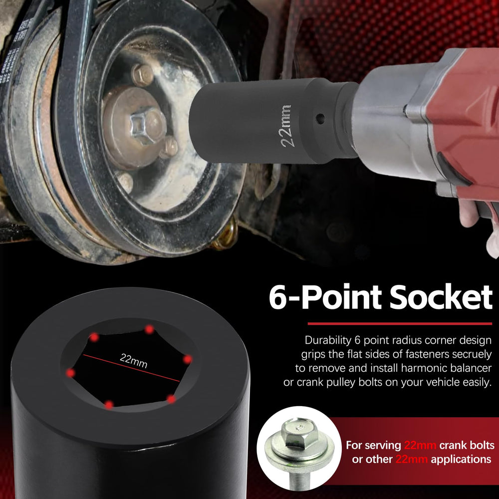 Sunluway socket fitted to an impact wrench demonstrating high-torque removal for stubborn crank bolts