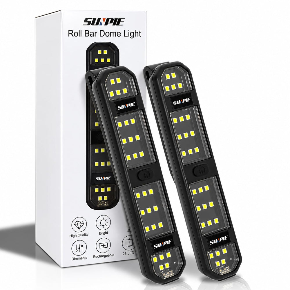SUNPIE front view of light bar showing clean profile and easy grip benefit