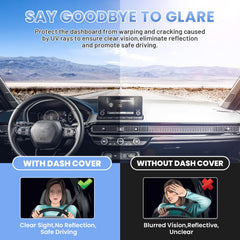 Sunsdrew installed on Civic driver view improving visibility and reducing windshield reflection
