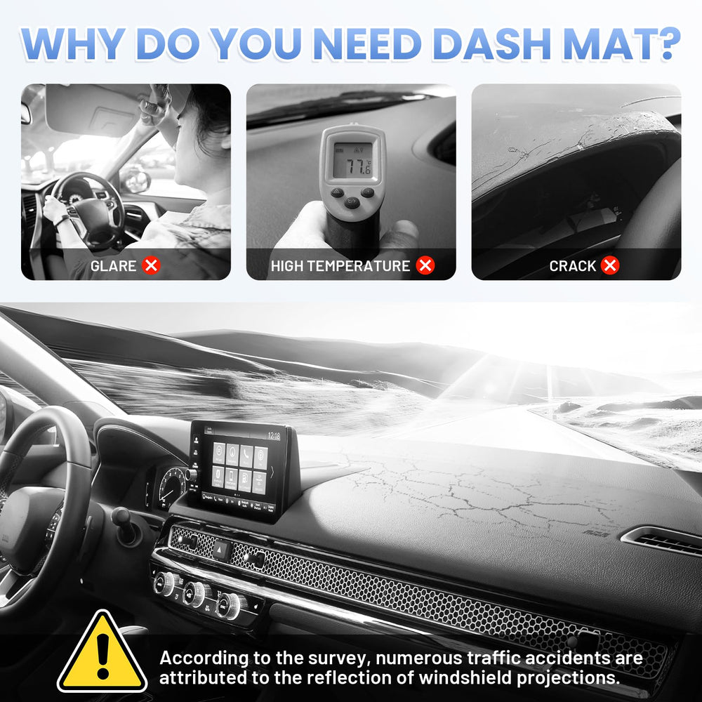 Sunsdrew scale image with hand showing precise custom fit for Honda Civic dash