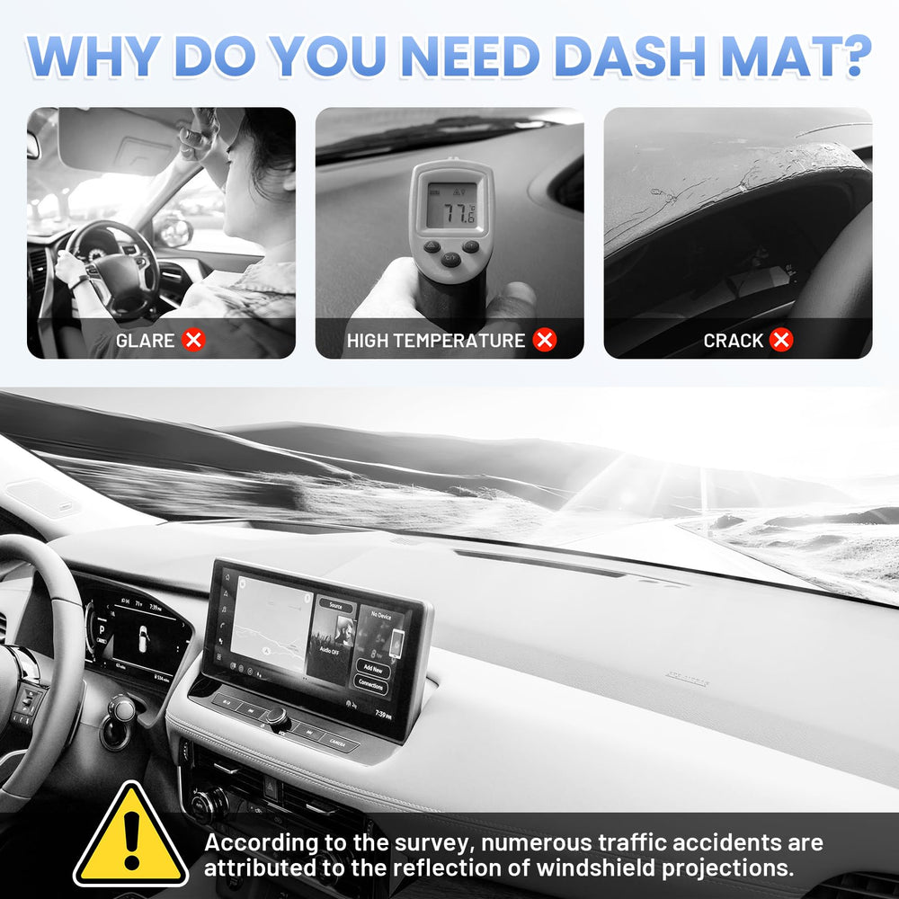 Sunsdrew precise cutouts at vents and sensors preserving dashboard function and airflow