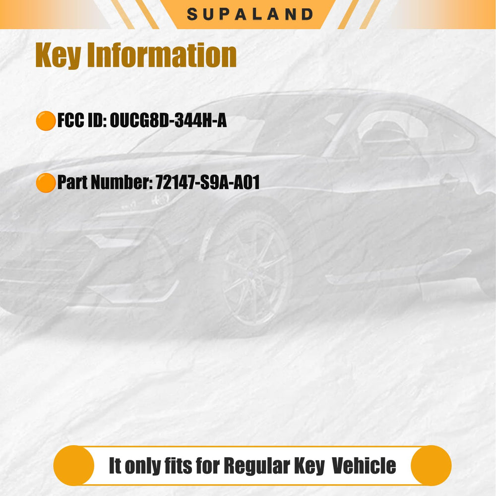 SUPALAND back shell label showing part number and FCC ID for easy verification