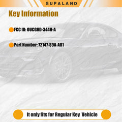 SUPALAND back shell label showing part number and FCC ID for easy verification