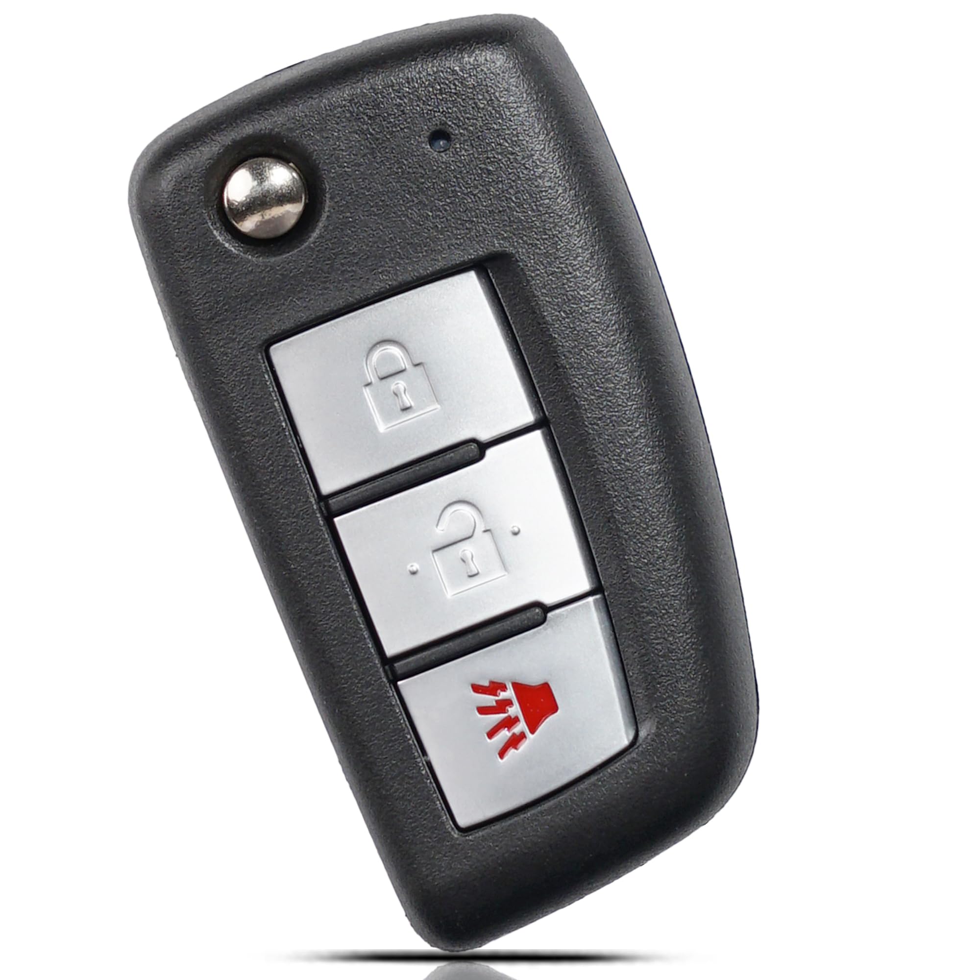 SUPALAND front view of flip key fob showing three-button layout and compatibility benefit
