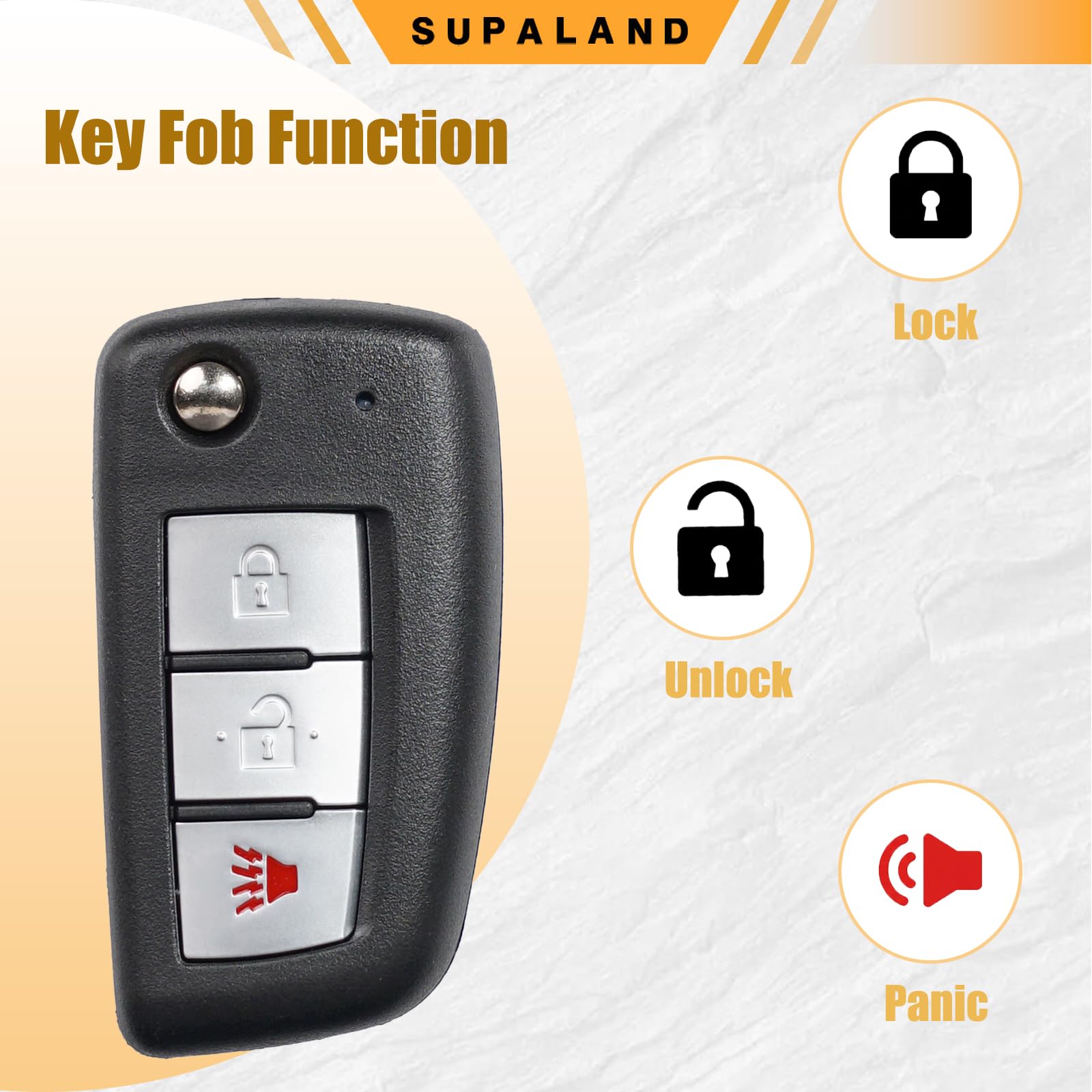 SUPALAND key fob on vehicle dashboard indicating seamless integration and convenience