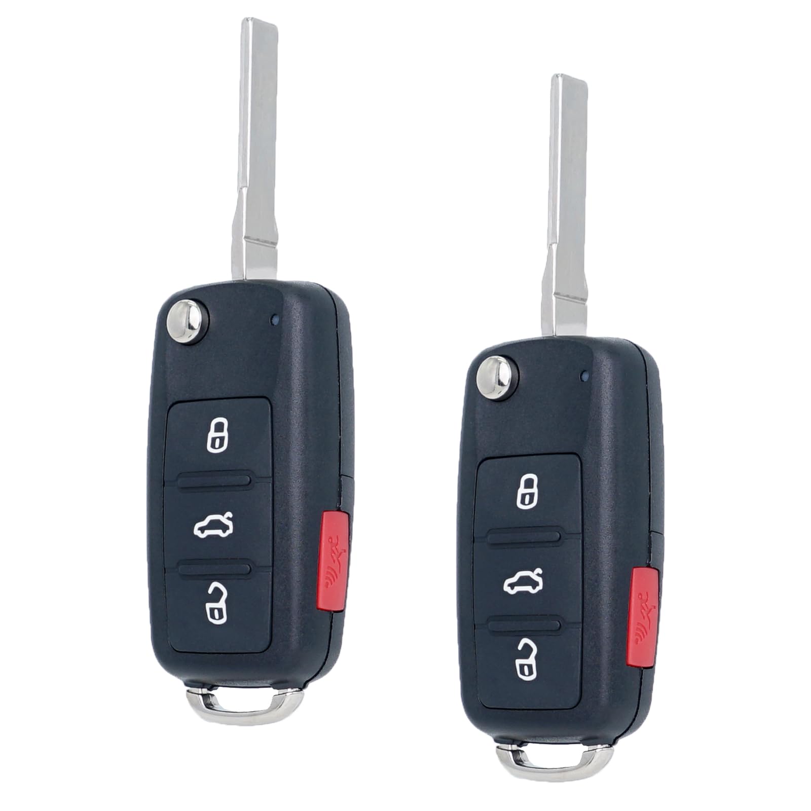 SUPALAND front view of fob pack showing compatible VW buttons and easy replacement