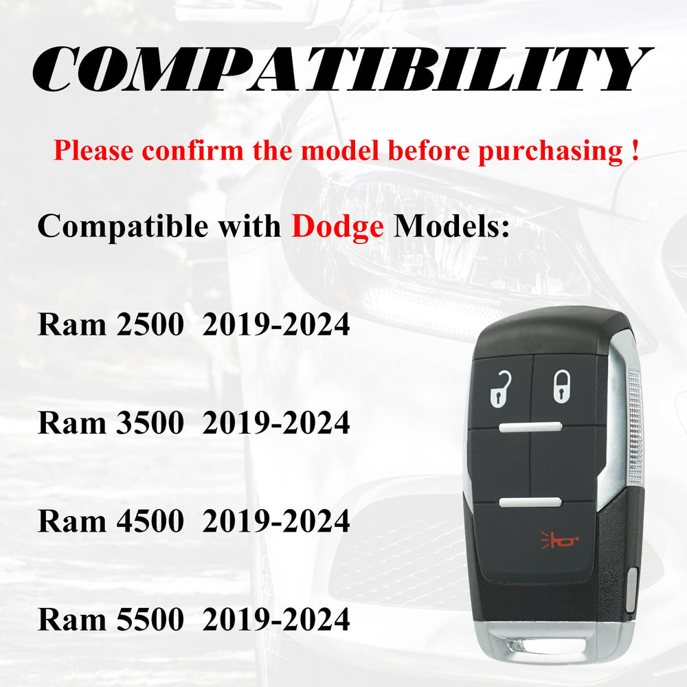 SUPALAND key fob back label showing FCC ID and part numbers for accurate compatibility