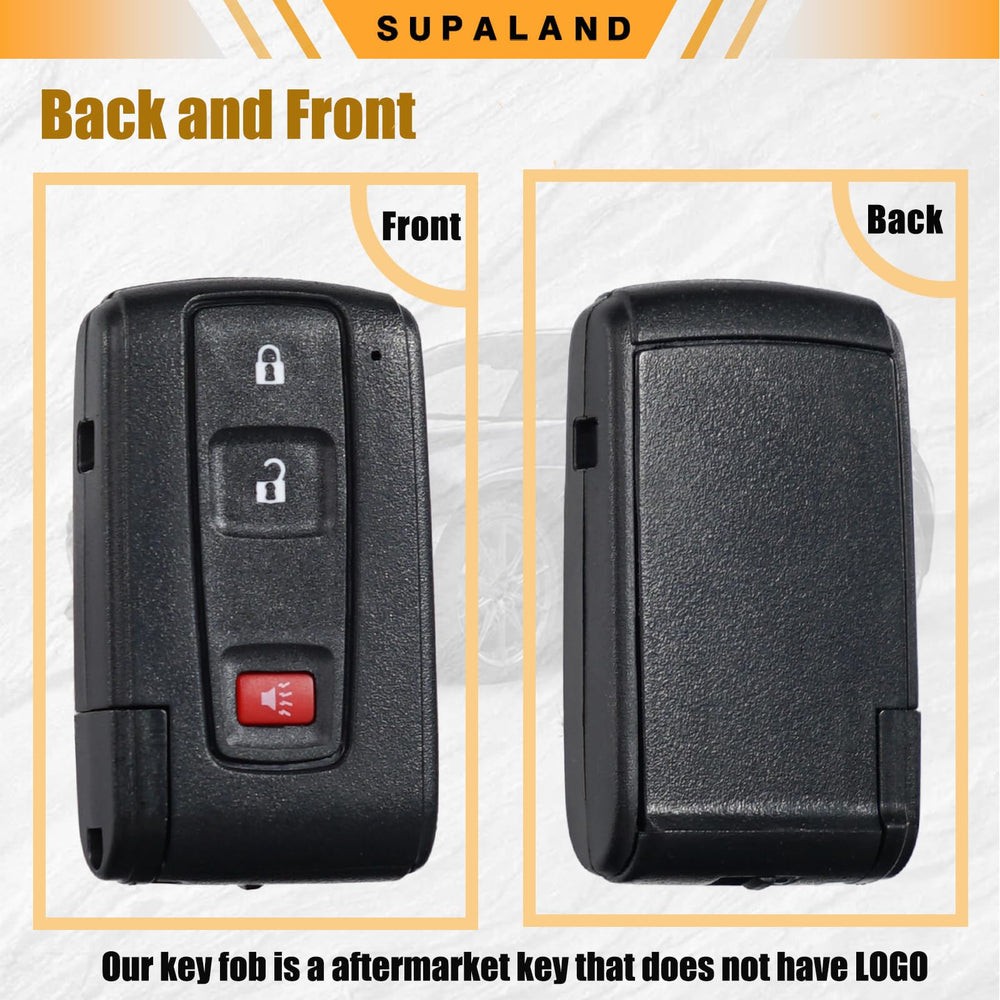 SUPALAND fob back view without logo showing clear identification advantage