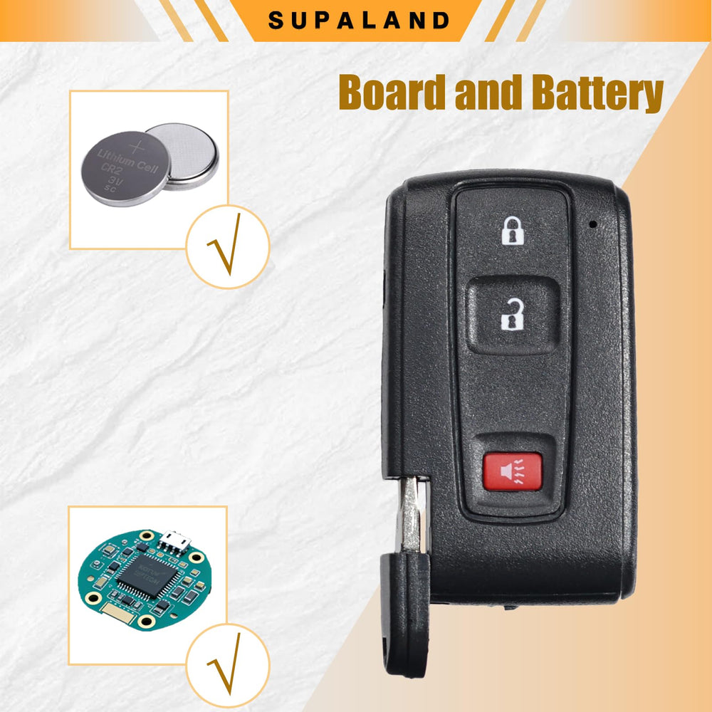 SUPALAND fob near Prius push-button start showing compatibility benefit