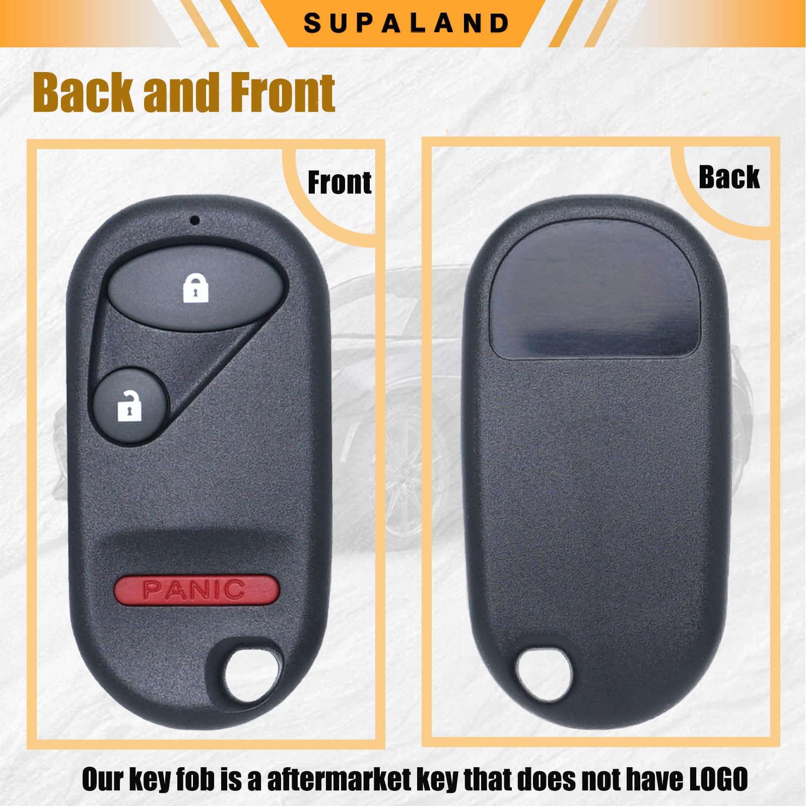 SUPALAND remote used at car door demonstrating quick keyless entry benefit