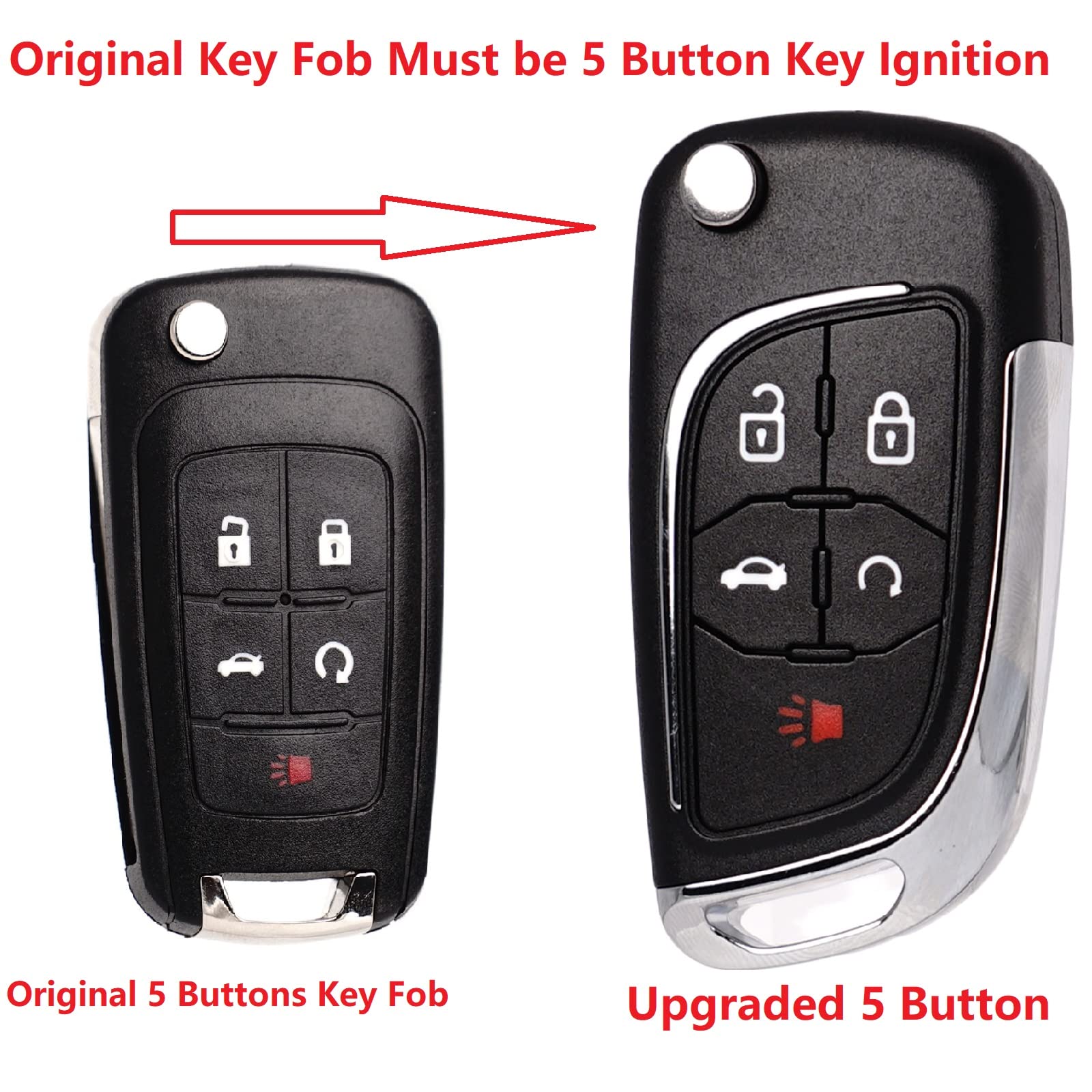 SUPALAND key fob back view displaying case finish and model labeling benefit