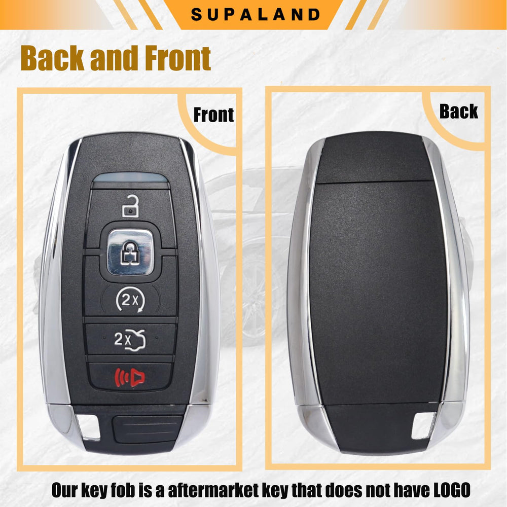 SUPALAND fob placed in car console showing compatibility with push-start convenience