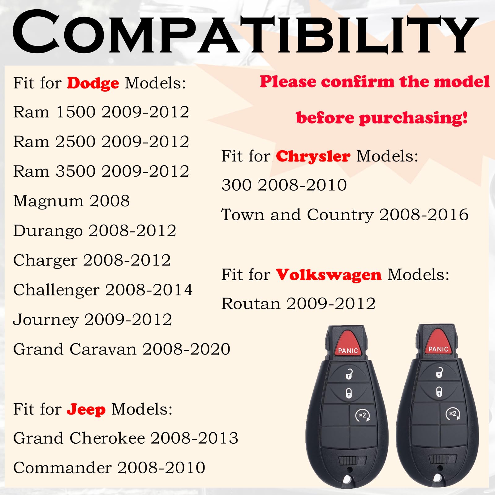 SUPALAND back label close-up showing FCC ID and compatibility details for quick verification