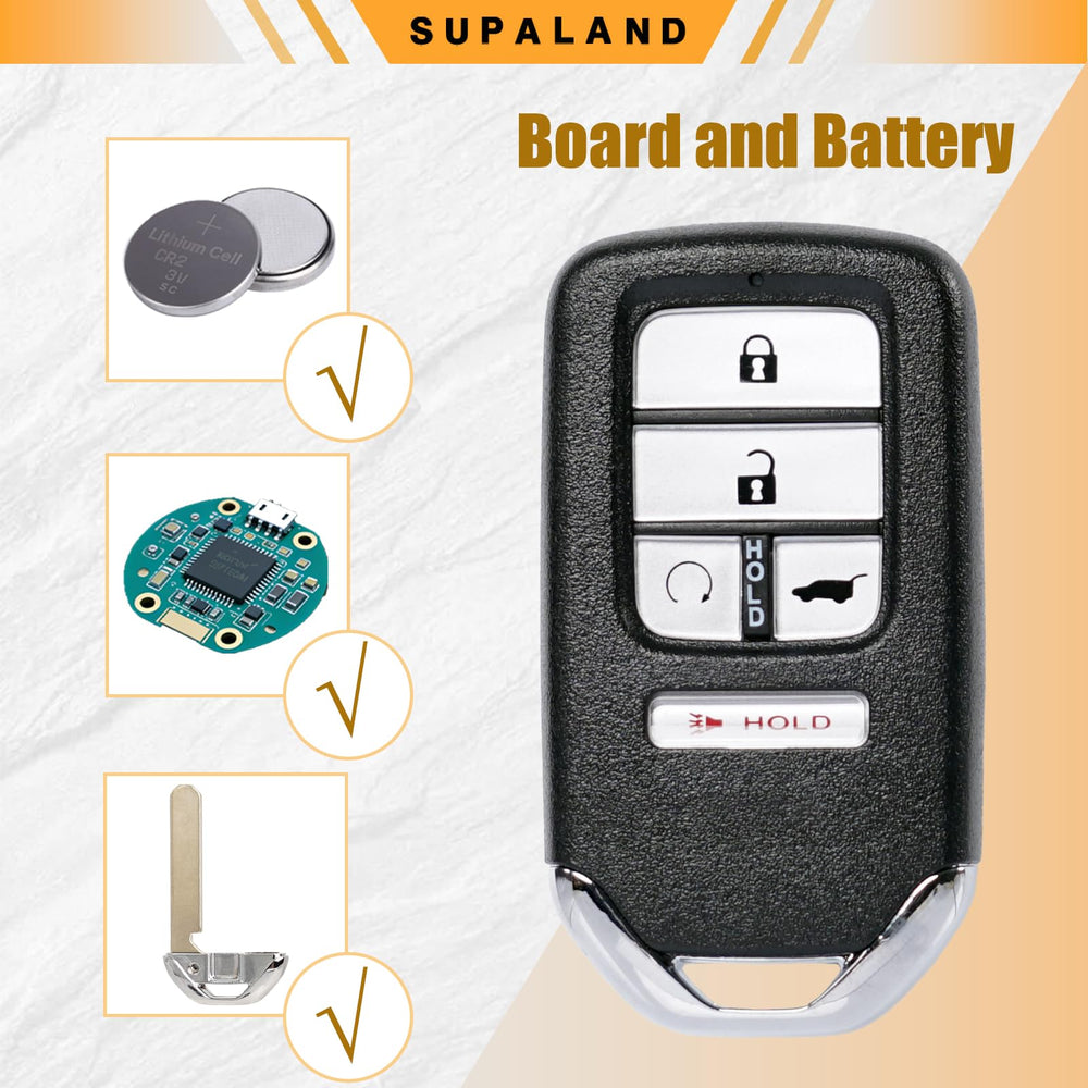 SUPALAND fob beside a ruler to show compact size and convenient portability