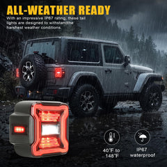 SUPAREE tail lights illuminated at night demonstrating enhanced visibility