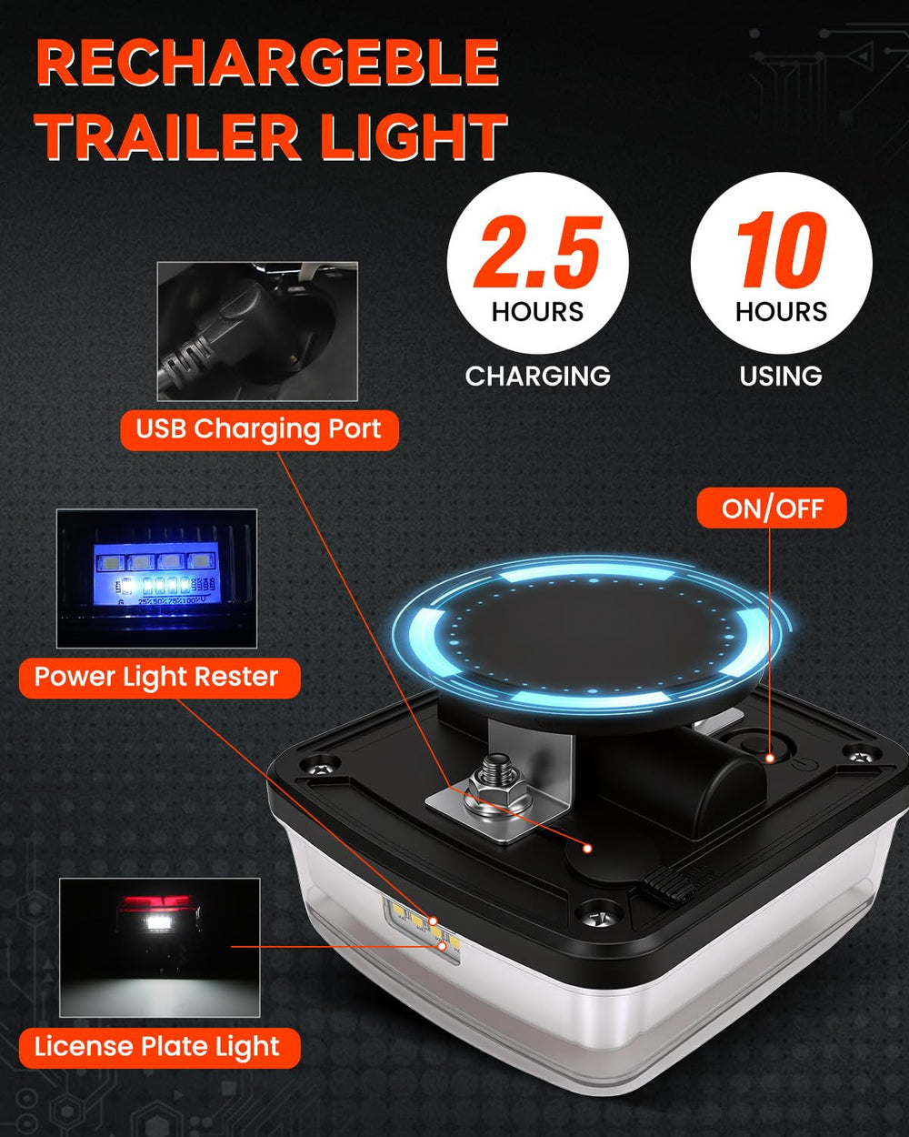 SUPAREE dual USB cable and cigarette adapter charging both lights efficiently