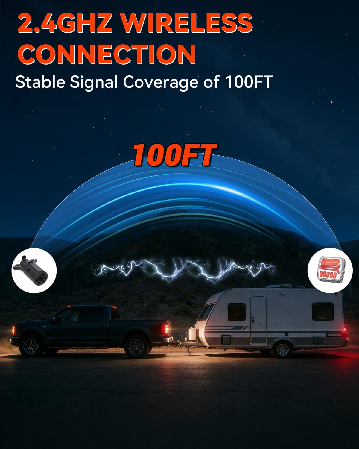 SUPAREE transmitter 7-pin to 4-pin plug showing easy electrical compatibility
