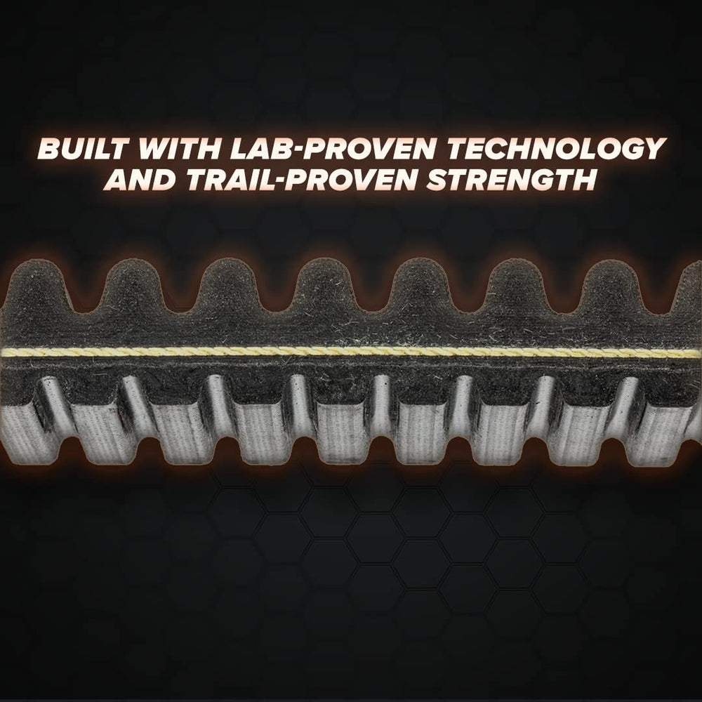 SuperATV belt installed on clutch demonstrating improved power transfer and grip