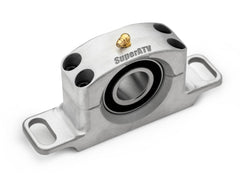 SuperATV front view of carrier bearing showing durable cast aluminum housing and fit