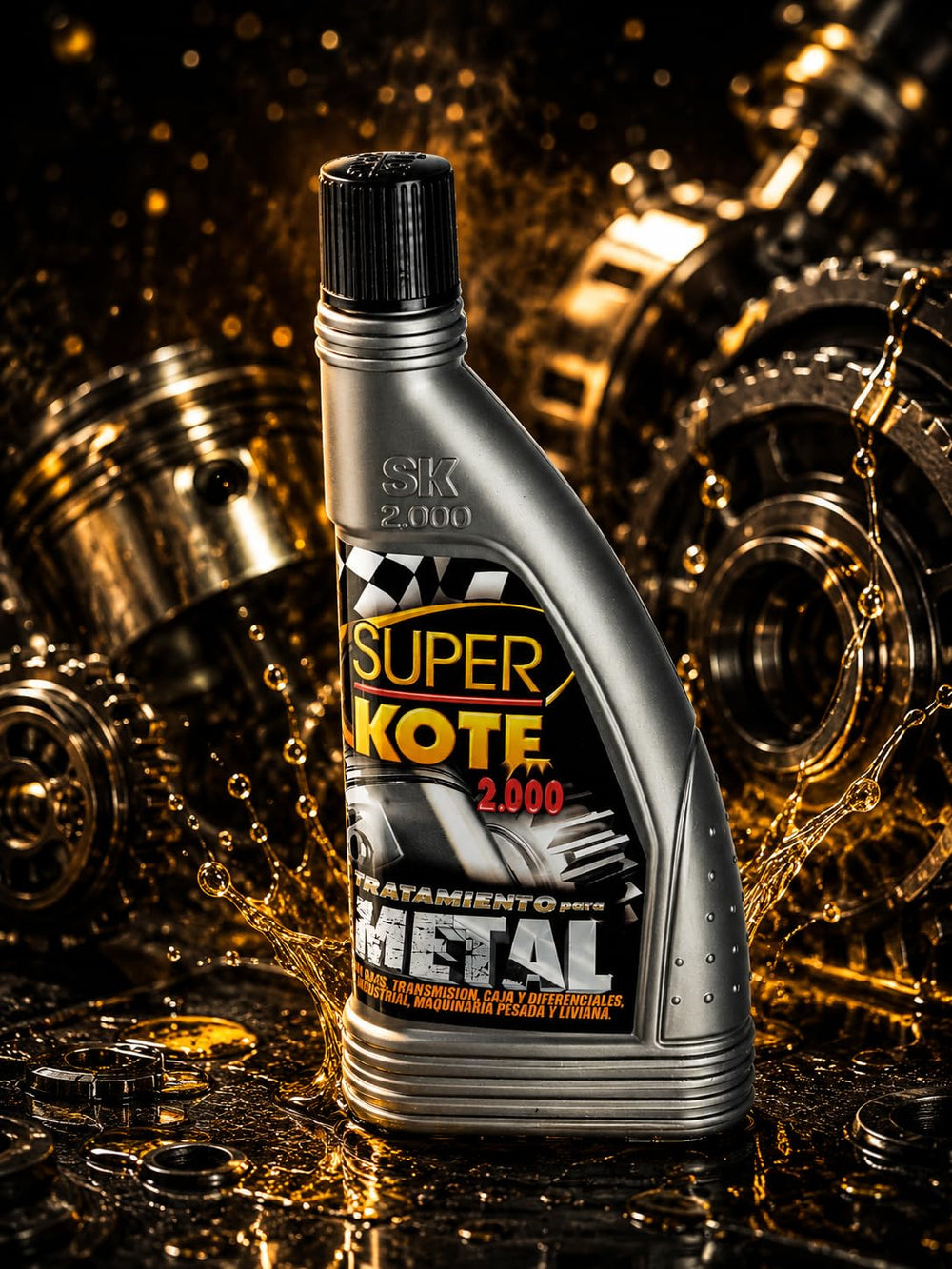 Industrial motor bearing with Superkote 2000 demonstrating protection