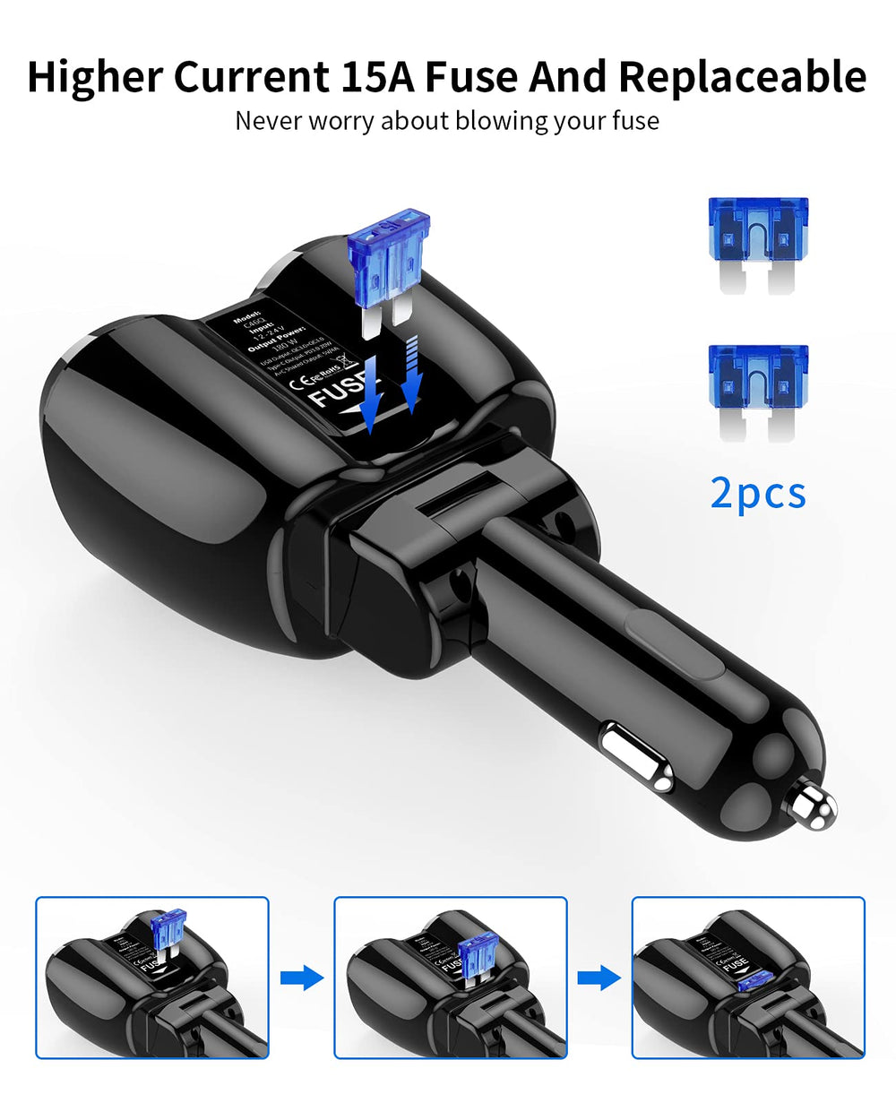 SUPERONE lifestyle roadtrip setup powering devices in a car, ideal for long drives