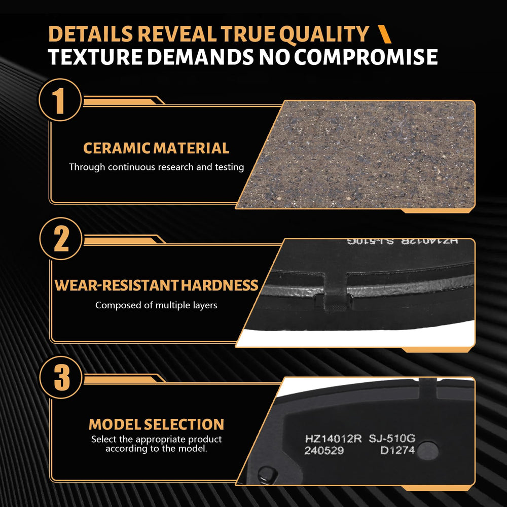SUPLABEL multi-layer rubberized shim detail reducing vibration for quieter braking