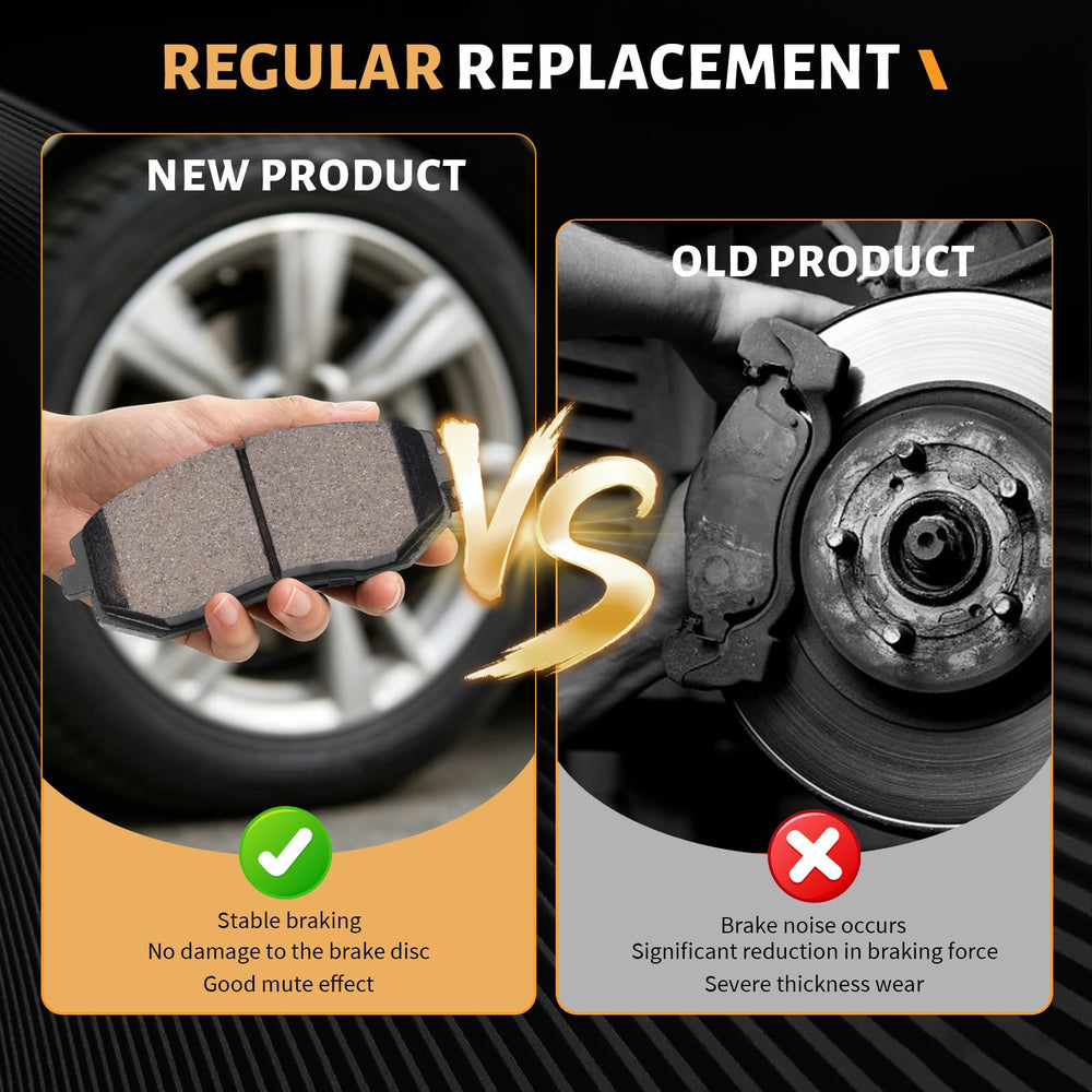 SUPLABEL pads in a wet driving scene illustrating reliable braking on rainy roads