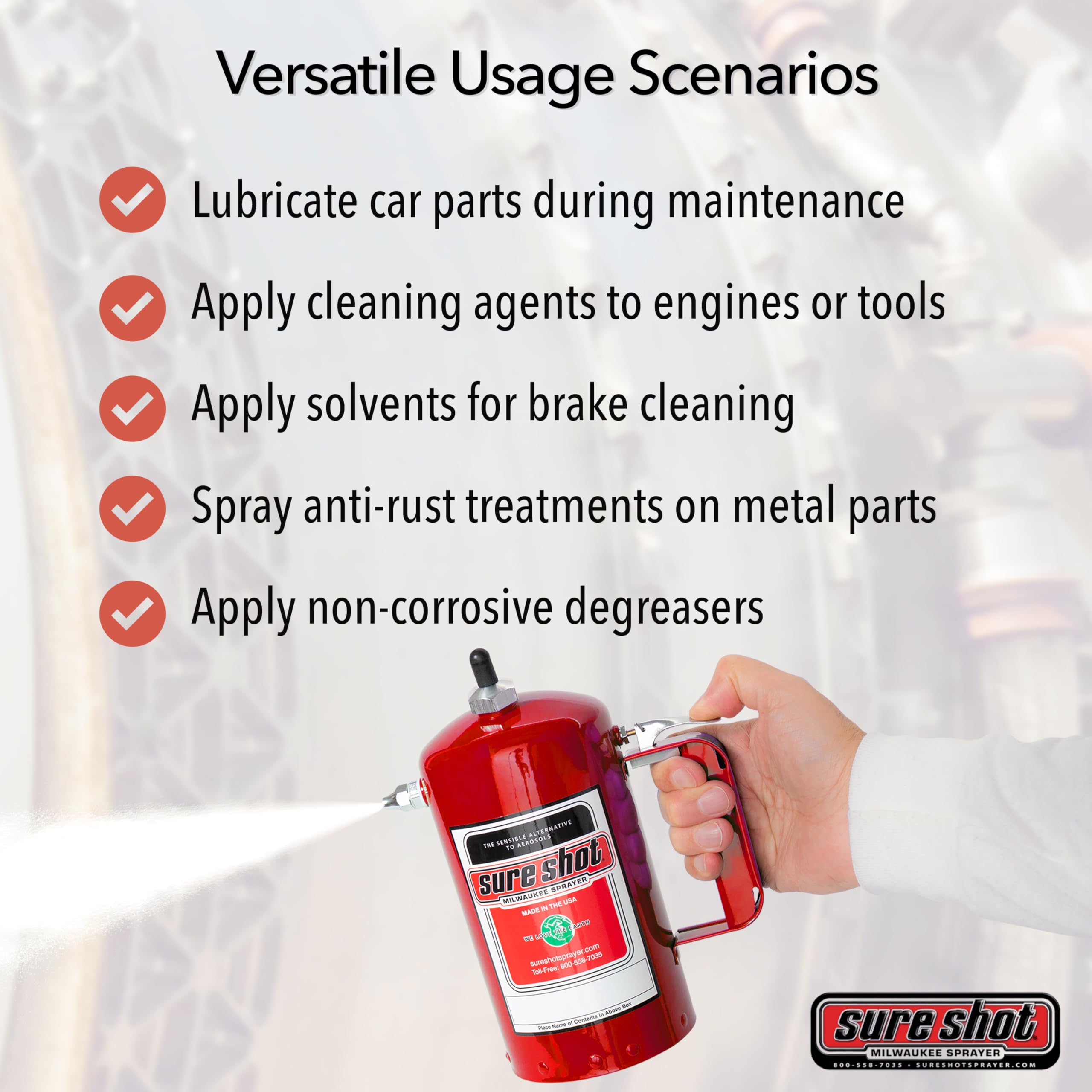 SURE SHOT open canister during filling showing two-thirds fill guideline for safe charging