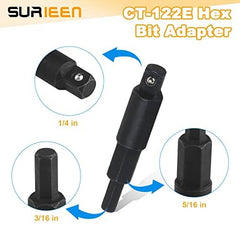 SURIEEN valve core tool quarter-turn ball valve showing leak prevention benefit