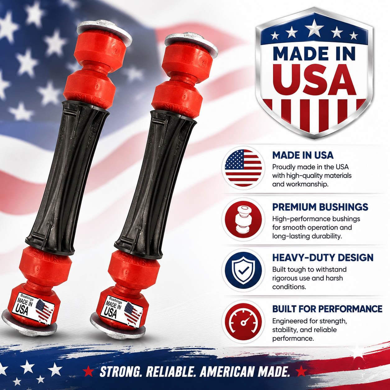 Suspension Dudes Code Red bushing close-up demonstrating durable, low-deflection material