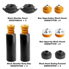 SUSUPACI sealing grommet and shock absorber support demonstrating tight fit benefit