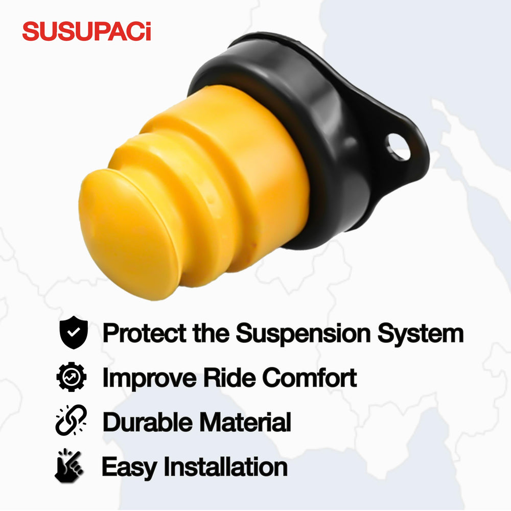 SUSUPACi jounce bumper installed on Mustang suspension demonstrating improved protection