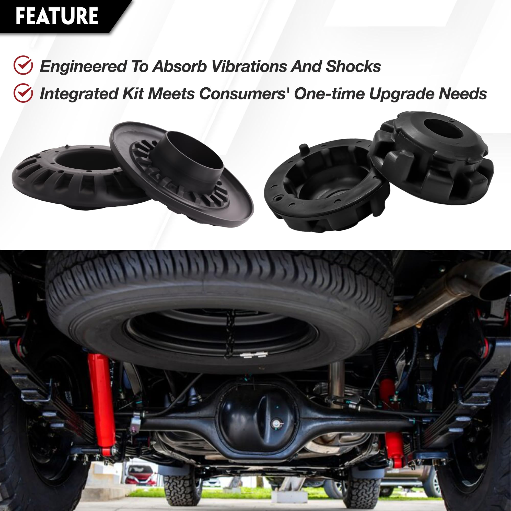 SUSUPACI installed on suspension demonstrating quieter, smoother ride benefit