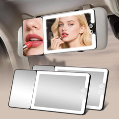 Suupvaor front view of both vanity mirrors showing sleek design and utility