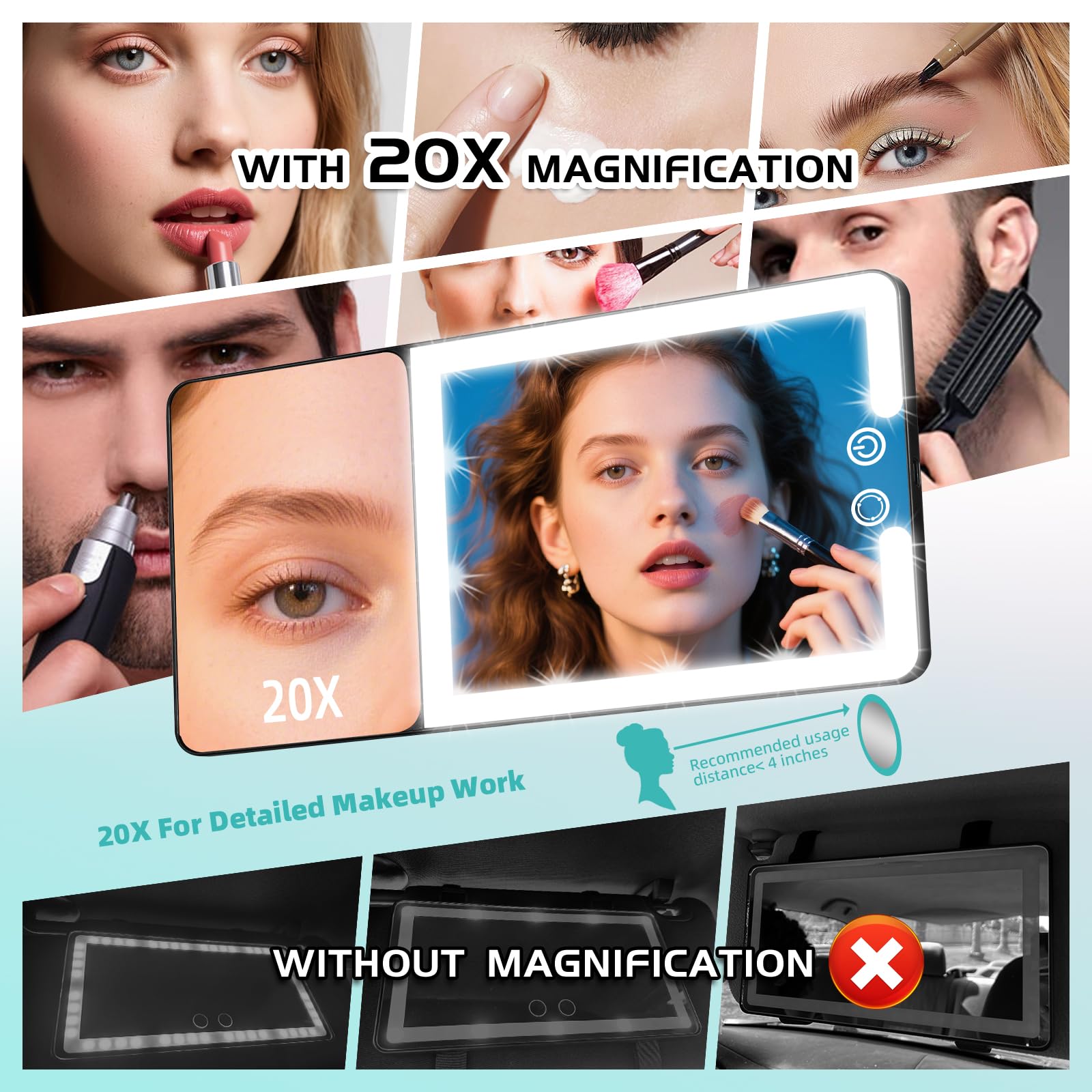 Suupvaor LED lights demonstrating cool, natural, warm modes for accurate color