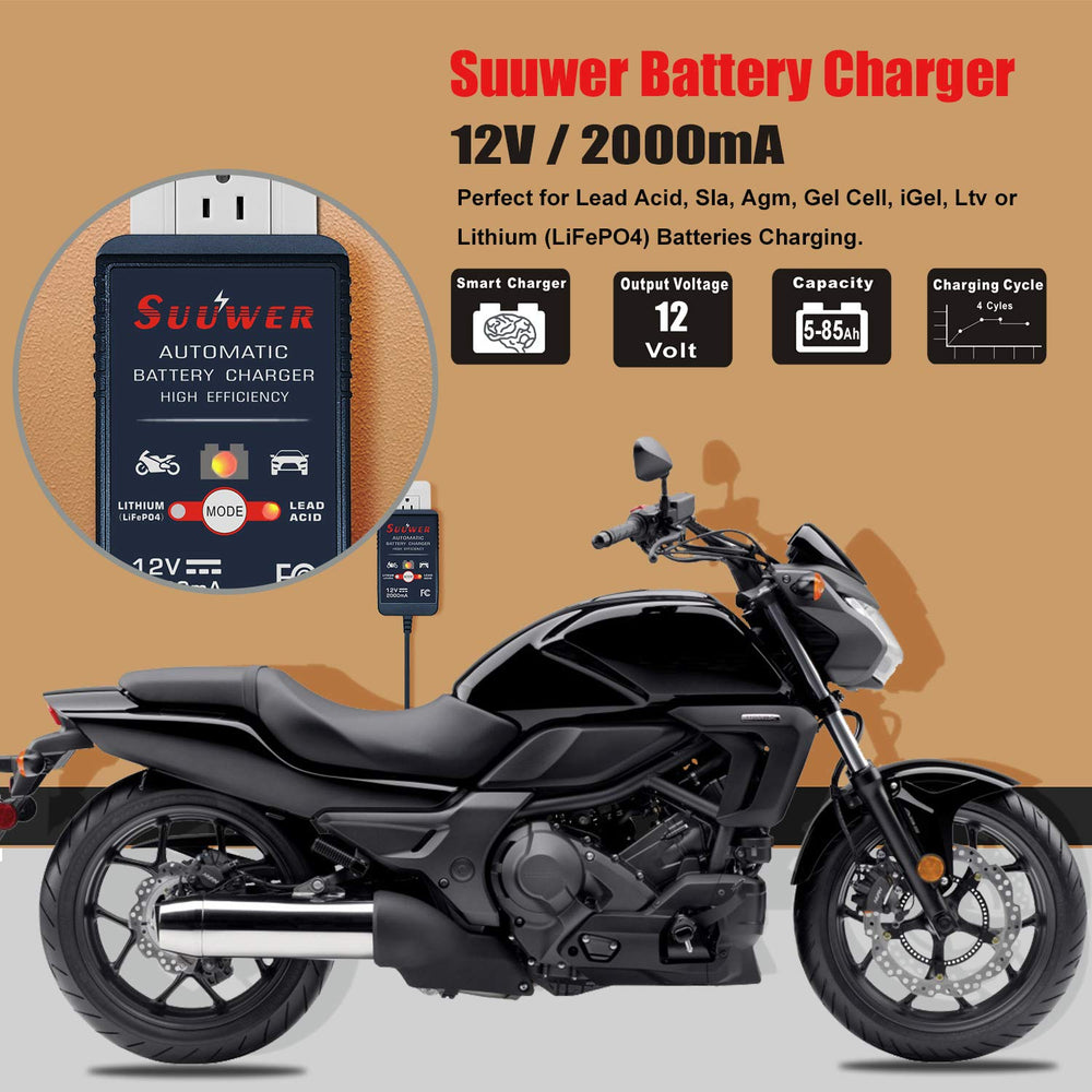 suuwer close up of battery clip and O‑ring terminal for secure, easy connection