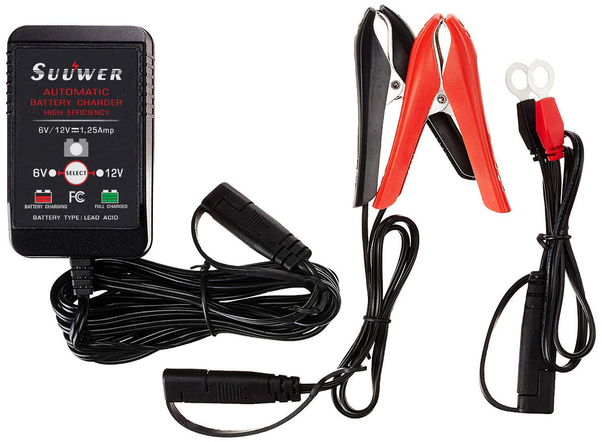 Suuwer front view of charger showing compact design and vents for safe cooling