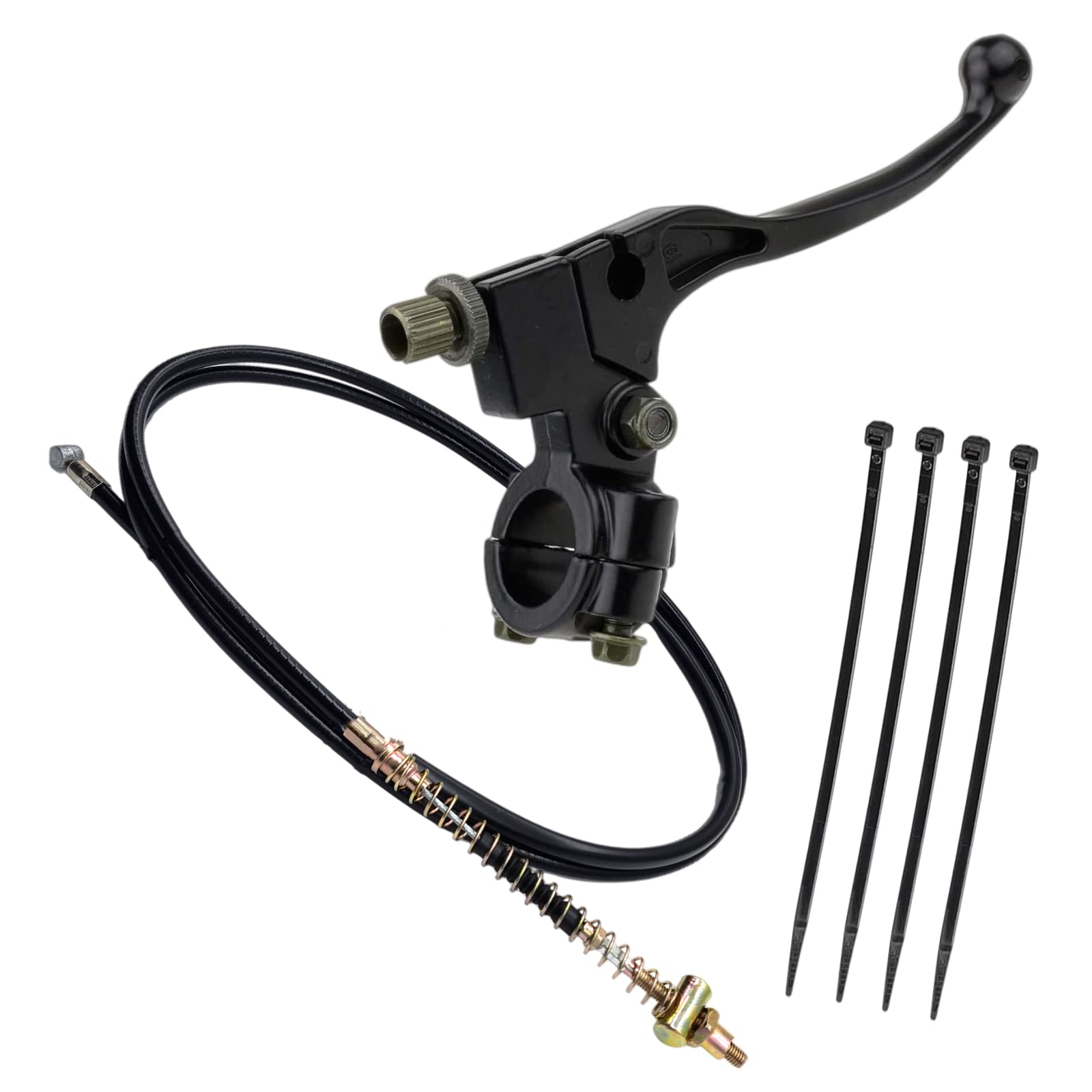 Swagnaz cable routed on mini bike swingarm showing tidy secured path