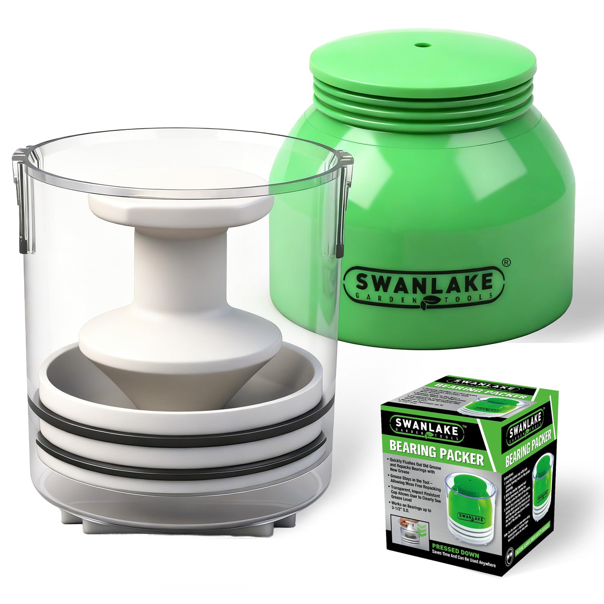 SWANLAKE front view showing compact design and quick setup benefit