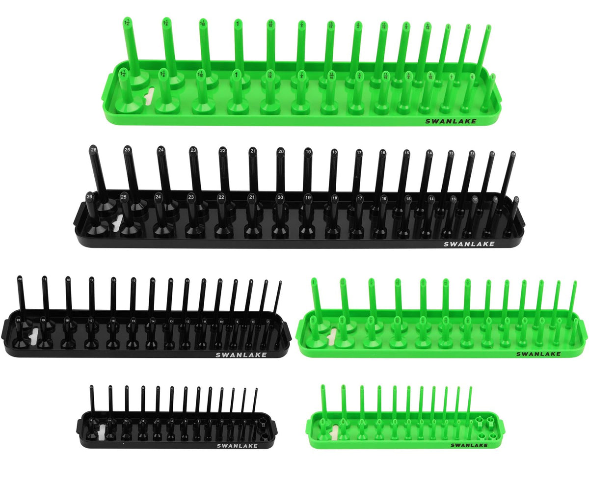 SWANLAKE GARDEN TOOLS front packaging showing six socket organizer trays for fast access
