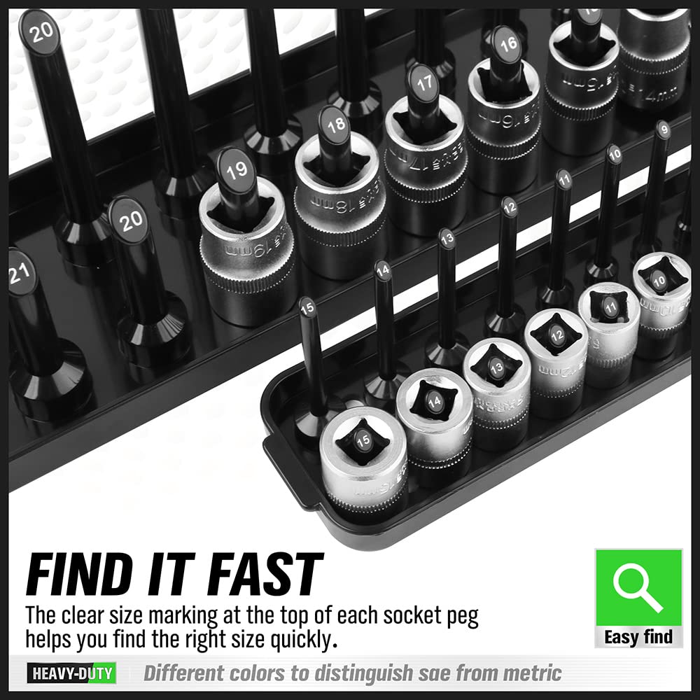 SWANLAKE GARDEN TOOLS shallow socket on post illustrating dual-rail compatibility
