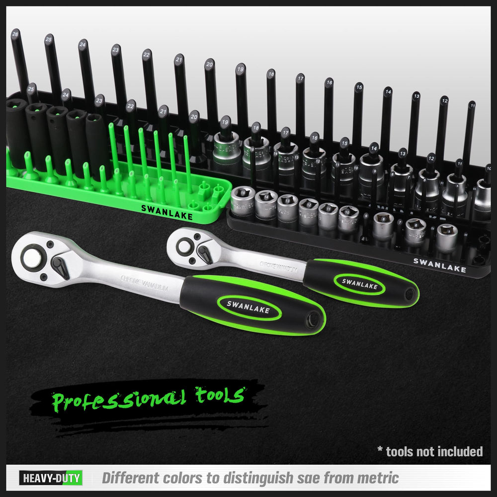 SWANLAKE GARDEN TOOLS arranged in toolbox drawer for neat, efficient layout
