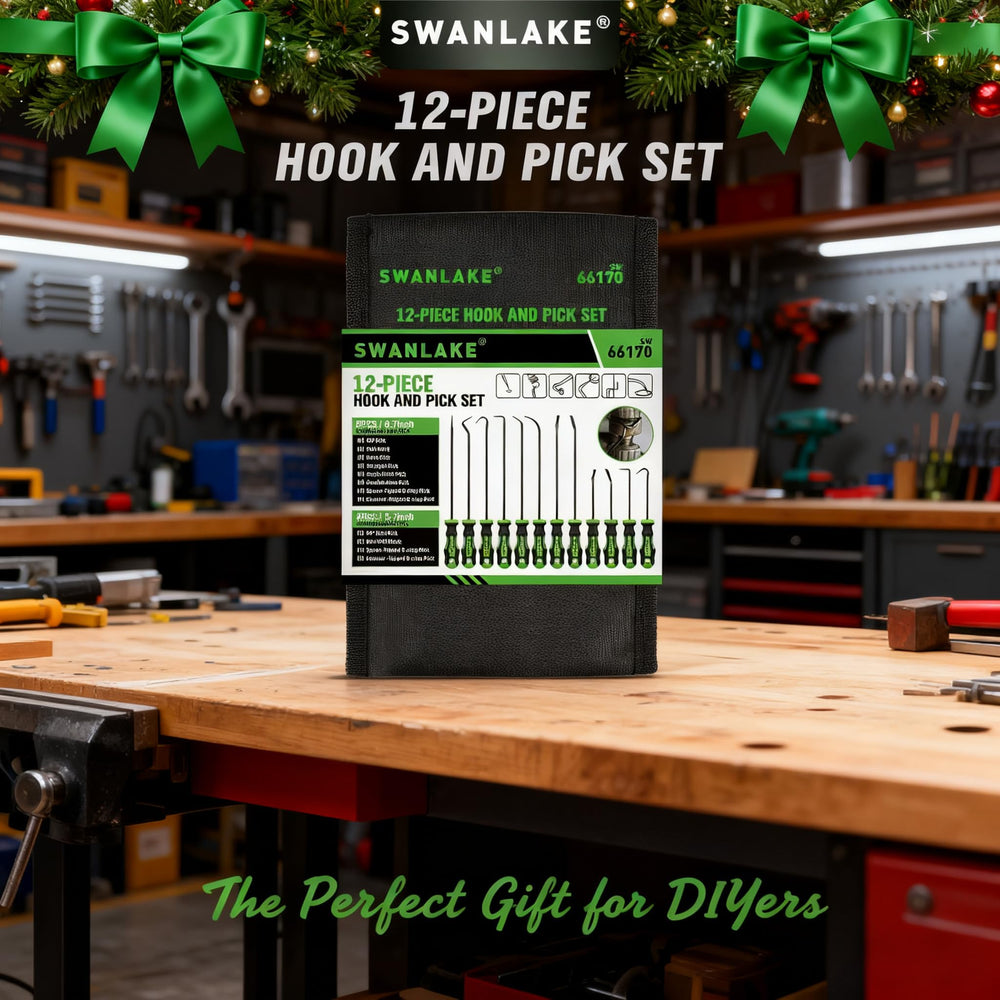 SWANLAKE GARDEN TOOLS on mechanic workbench in use for professional maintenance