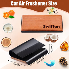 Swiffen magnetic visor clip detail, strong attachment and easy swapping benefit