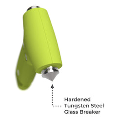 Swiss Safe close-up of tungsten spike for powerful glass breaking in rescue