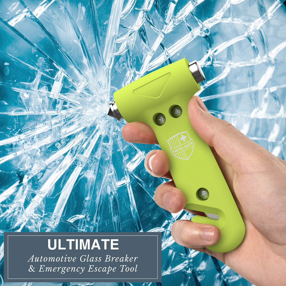 Swiss Safe held in hand for size comparison to ensure easy reach and control