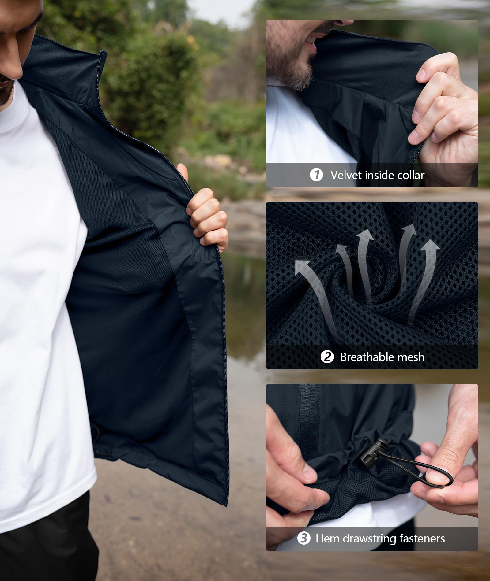 SWISSWELL pants with adjustable leg strap over hiking boot for secure fit and protection