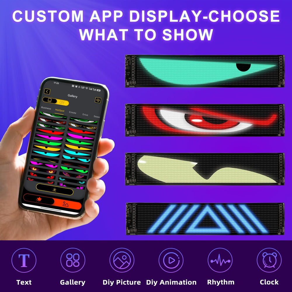 Swivelife panels on a car during a road trip showing mood lighting benefit