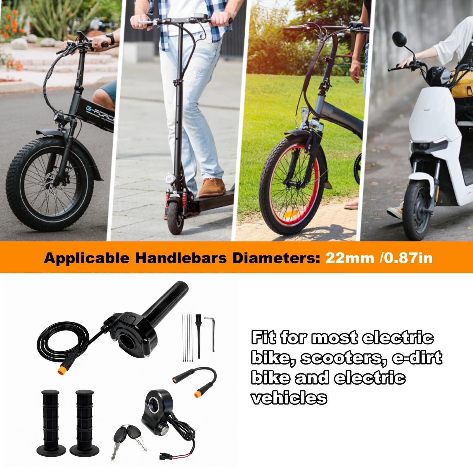 SWRXEarn throttle on e-bike in urban ride scene conveying reliable real-world use